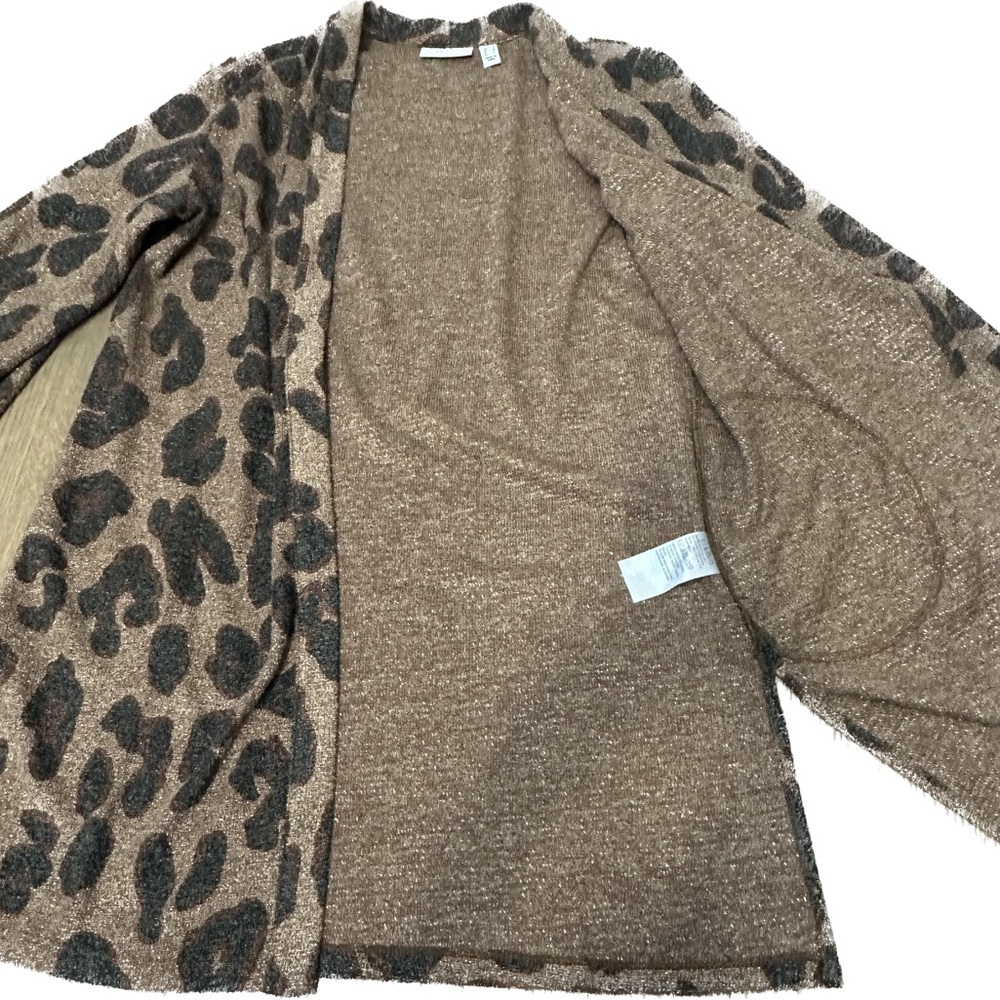 Susan Graver Leopard Animal Print Open Front Card… - image 6